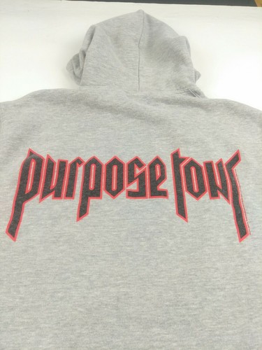 con capucha hombre talla mediana Justin Bieber Purpose World Tour |