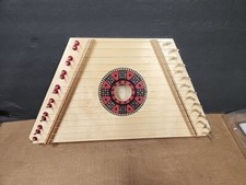 Wooden Romanian Harp Musical Instrument 14 8 1.5" Hearth Song Never Used