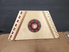 Wooden Romanian Harp Musical Instrument 14×8×1.5" Hearth Song Never Used