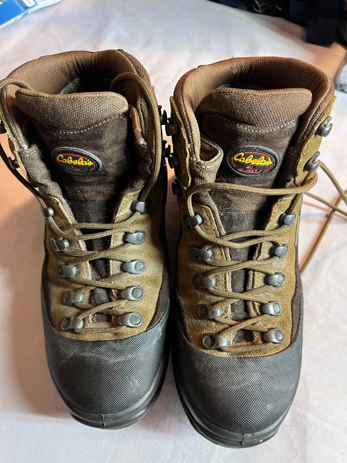 VTG Cabela's Aku Hiking Boots Mens 8 .5 Gore-tex Lined