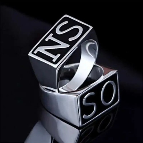 Sons Of Anarchy Rings Men Rock Punk Harley Silver Gold Ring 2 Pieces Size 8-13 R - Picture 5 of 6