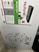 NuTone Mantra 36" AVSF136BL under cabinet range hood 300 CFM 1.5 sones Black