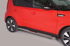 Schwellerrohre Design für KIA Soul PS Bj.14-19 Edelstahl mit TÜV
