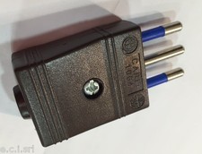 8001/M Stecker 2P+T 10A Lenkrad Brown