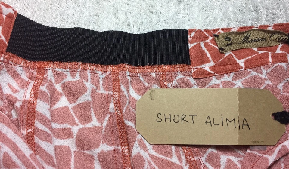 Shorts MAISON OLGA TAMANHO 1 Alimia Seda Boutique Casual Novo com etiquetas - Imagem 3 de 4
