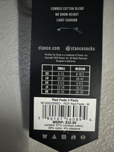 Stance Herren 3er Pack No Show Socken ~ Neptun Multi Gr. M - Bild 4 von 4