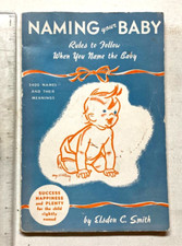 1943 First edition "Naming Your Baby" Paperback Book