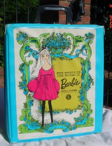 Vintage Mattel 1968 The World of Barbie Storage Doll Case Trunk Mattel