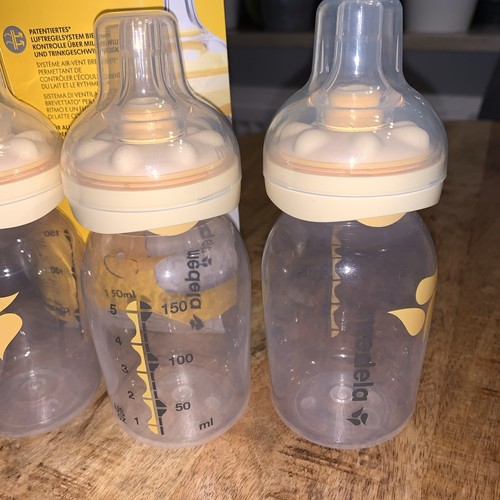3 x Medela Calma Flasche Babyflasche Muttermilchsauger 150 ml Pumpset BPA Frei - Bild 3 von 7
