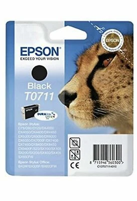 Genuine Epson T0711 T0712  T0713 T0714 T0715 Cheetah Ink Cartridges Lot Free Del - Image 1 of 4