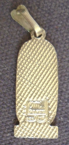 Vintage 925 Sterling Silver Mayan Pendant OM ORO MAYA Jewelry - Picture 3 of 5