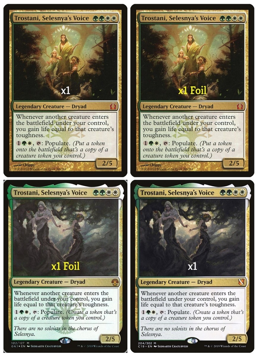 Trostani Selesnya's Voice 1x FOIL RTR MTG Return to Ravnica Mythic MINT green white Trostani Selesnya's Voice 1x FOIL RTR MTG Return to Ravnica Mythic MINT green white