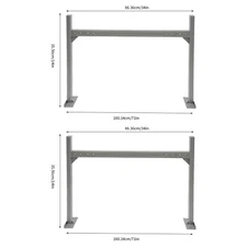 Adjustable Heavy-Duty Truck Rack for Pick-Up - 800 lbs Capacity