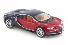 Bugatti Chiron Red 4.5" Diecast Model Pullback - Welly - 43738RD