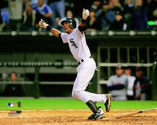 Alexei Ramirez signed bat Chicago White Sox 