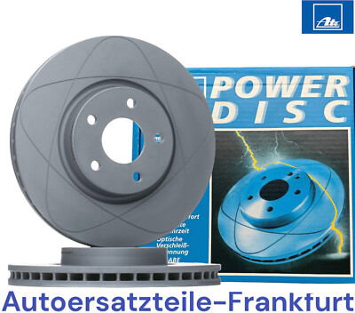 2x ATE POWER DISC Bremsscheiben VORNE FORD SCORPIO 1 I GAE GGE + SIERRA II 2 GBG