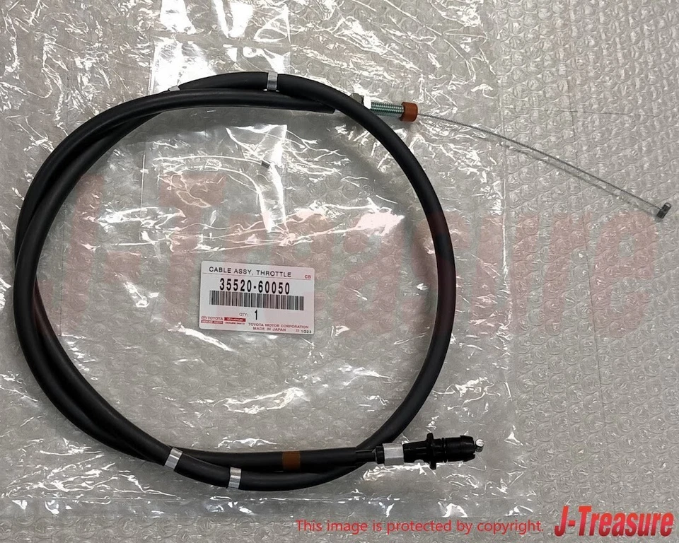 TOYOTA LAND CRUISER FJ62 88-90 Genuine Throttle Accelerator Control Cable OEM - Image 3 of 4
