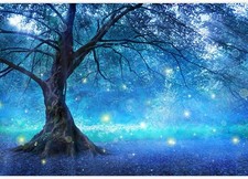 66x96 - Large Self-Adhesive Fairy Tree In Mys...