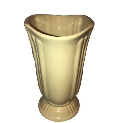 Grande vaso antico Art Decò ceramica ceramica giallo coda di gatto ��coda di gatto bello - Foto 7 di 10