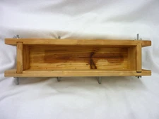 WOOD RECTANGLE SOAP MOLD MAKES 16" x 4" x 2.75" LOAF EASY TO TAKE APART