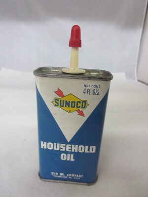 VINTAGE ADVERTISING SUNOCO  FULL OILER  OIL TIN CAN  A-371