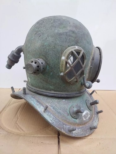TOA Diving Brass Subacqueo Casco Modello Subacqueo Maschera Vintage - Foto 3 di 5