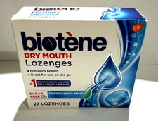 Biotène Dry Mouth Lozenges - Refreshing Mint, Pack of 27 EXP : 06/27