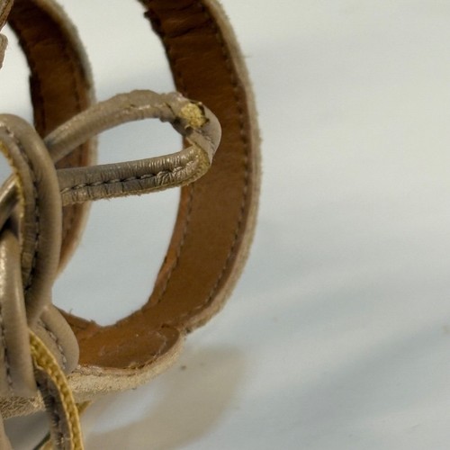 Franco Sarto Damen hellbraune Wildleder Schnür-Gladiator Blockabsatz Sandalen Größe 8,5 - Bild 5 von 10