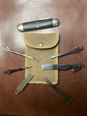 Antique NAPANOCH Knife Co. Interchangeable Tool Kit - Rare PAT APPLIED FOR Stamp