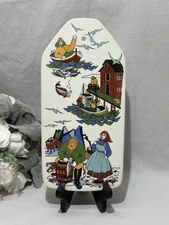 Vintage MCM Torskefiske Figgjo Flint Norway Porcelain Cheese Board 12.75”