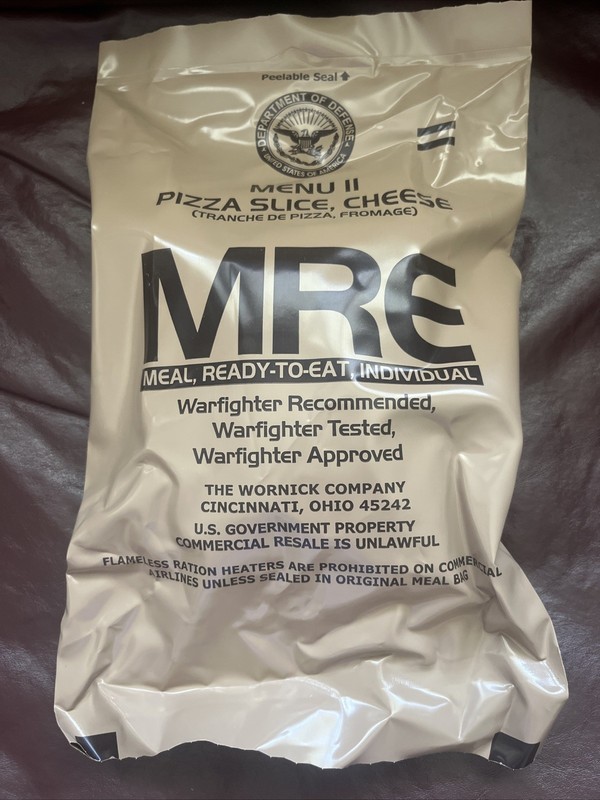 Collectible Meal Ready To Eat Military MRE MENU NO 11 Cheese Pizza Sealed 2025
