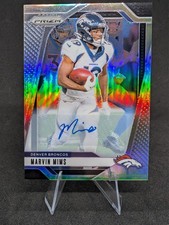 2024 Panini Prizm - Marvin Mims #88 Silver Prizm Autograph