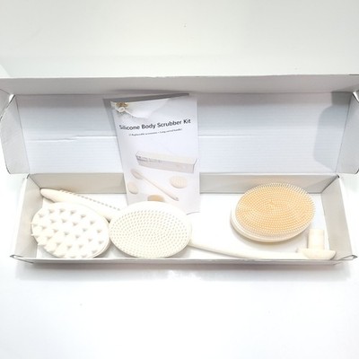 Freatech Body Brush Set FR4101 3-in-1 Silicone Tan
