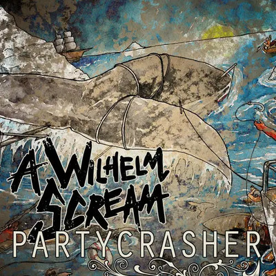 LP A Wilhelm Scream Partycrasher TURQUOISE/WHITE OPAQUE VINYL, INSERT, LTD ED