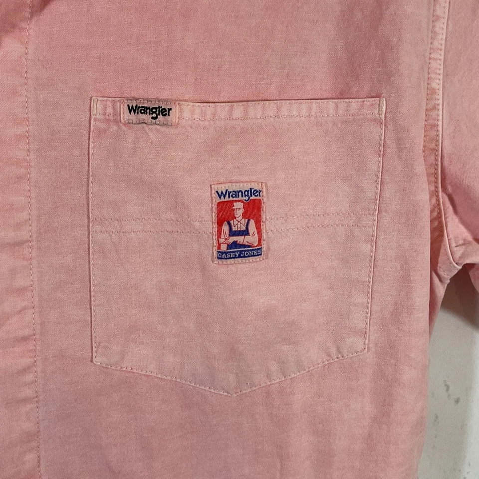 Mono Wrangler Casey Jones XL Rosa Ropa de Trabajo Utilidad Country Chic Foto 4 de 4