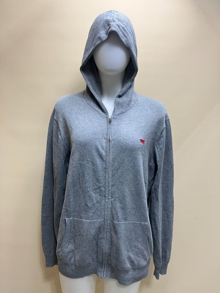 Levi's Grey Zip Up Hoodie Sweater Size M Casual Athletics Streetwear