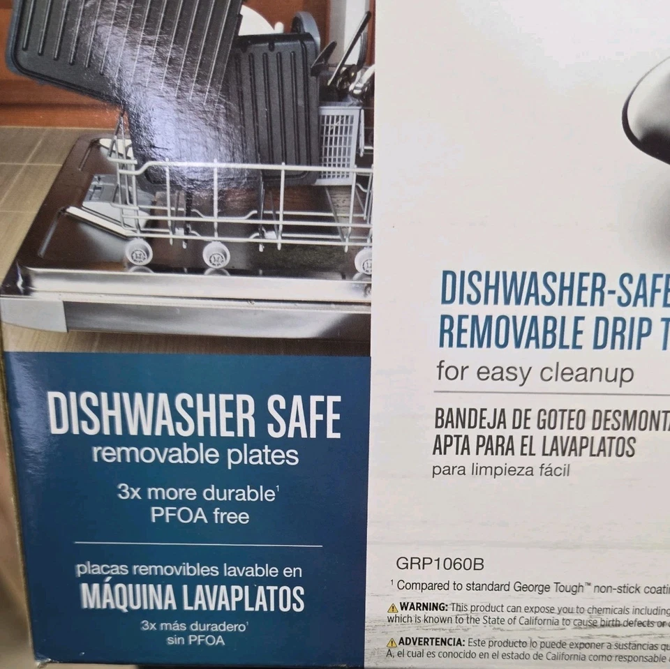 George Foreman Grill & Panini Press: Model GRp1060B, 5 Serving Grill - Black - Image 4 of 4