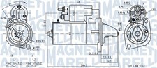 MAGNETI MARELLI Anlasser Starter 063720282010 12V für VW PASSAT B2 Variant 33B