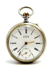 Antique Pocket Watch LONGINES Open Face Cal 17.61 Case Steel Circa 1910 Working