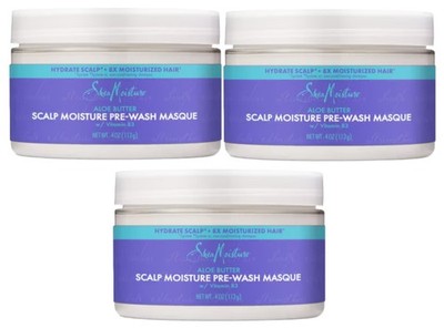 3x SheaMoisture Scalp Moisture Pre Wash Masque Aloe Butter - Pre-Wash Dry Scalp