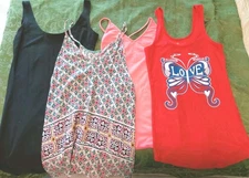 Lot of 4 Tank Tops Different Brands Sz SMALL
