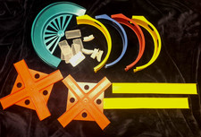 Lot of Darda Motor Car Track Pieces & Connect...