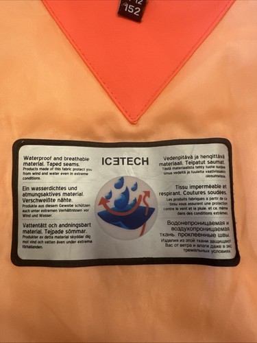 Winter / Skijacke Mädchen Gr. 152 von Icepeak in grau mit Pink und Orange - Bild 7 von 7