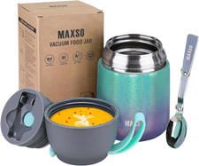 Insulated Thermo Food Jar for Hot  Cold Food for Kids Adult, 17 Oz Soup Thermal