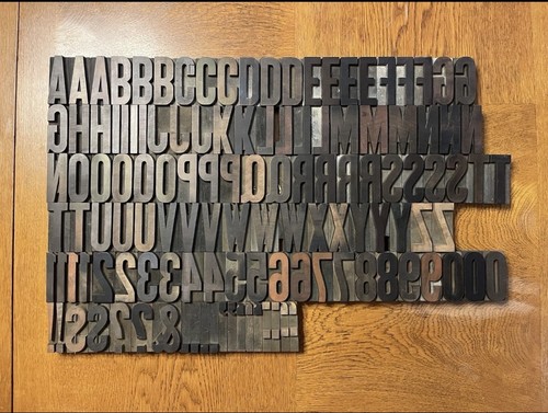 15-Line Hamilton Condensed Gothic Wood Type Letterpress Print Block