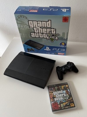 Sony PlayStation 3 Super Slim 12 GB CECH-4204A mit OVP GTA V Edition PS3 Konsole