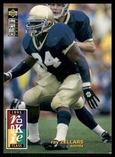 1995 UD Collector's Choice #23 Ray Zellars Rookie RC Saints football card. rookie card picture