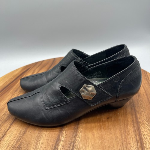 Scarpe décolleté Josef Seibel da donna taglia 7/38 nere in pelle casual comode - Foto 3 di 8