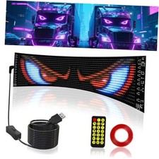 Devil Eyes Light for Car  Truck Windshield  35.3x7.5in 35.35x7.56in Black