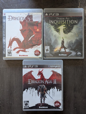 Dragon Age Sony PS3 Lot of 3 Origins Dragon Age II  Inquisition